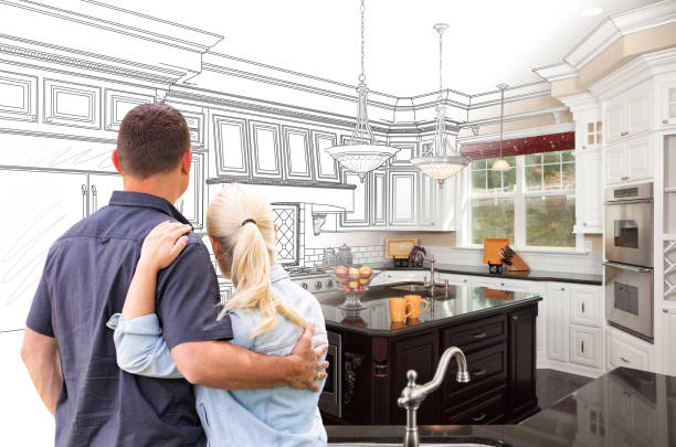 Custom kitchen cabinets installed in a Pittstown home